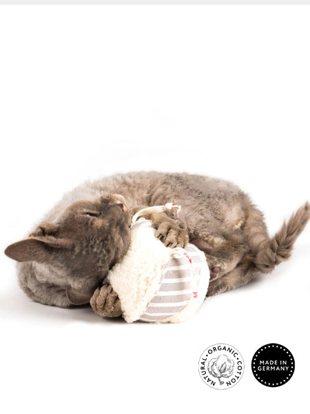 Jouet pour chat à l'herbe à chat en coton biologique - Balle – Image 2